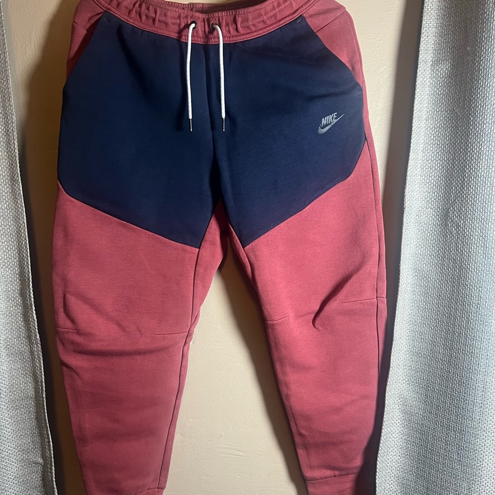 Nike Pink and Blue Sweatpants